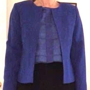 Tahari Women's Blue Jacket size 8